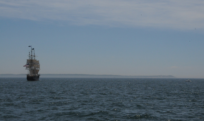 CHARLES W MORGAN sailing off Gay Head June 18 2014. Courtesy of Mystic Seaport